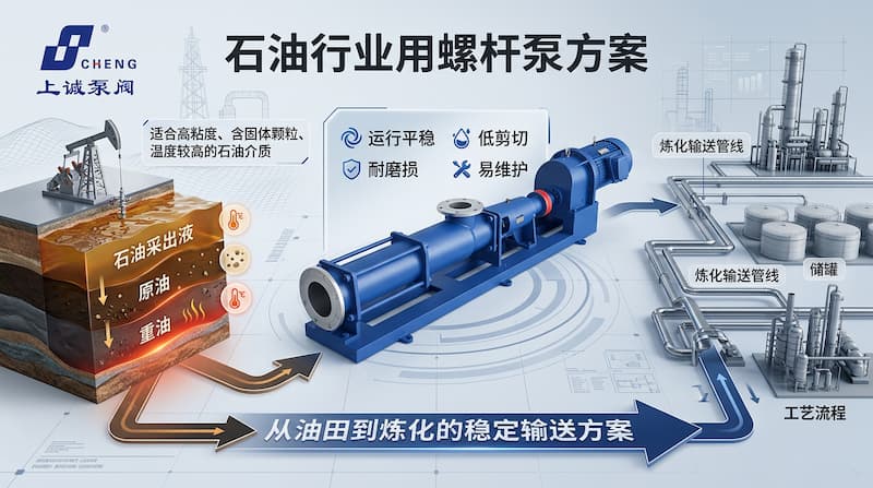 石油行业用螺杆泵方案：高效稳定的流体输送解决方案