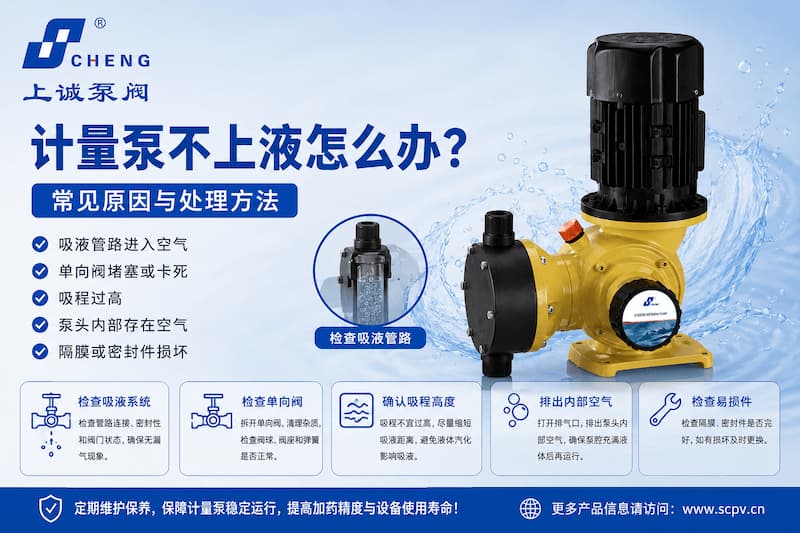 计量泵不上液怎么办？吸不上液的常见原因与处理方法