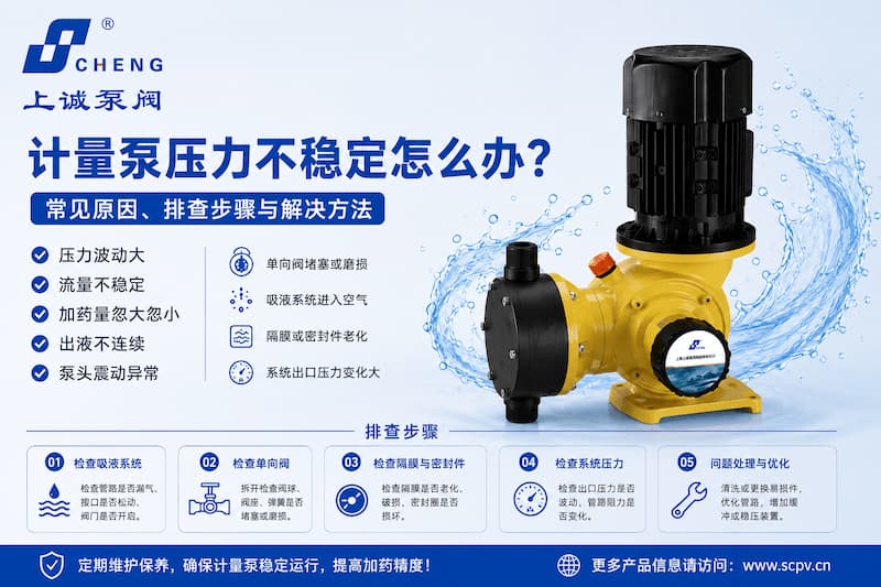 计量泵压力不稳定怎么办？常见原因、排查步骤与解决方法