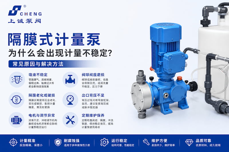 隔膜式计量泵为什么会出现计量不稳定？常见原因与解决方法 
