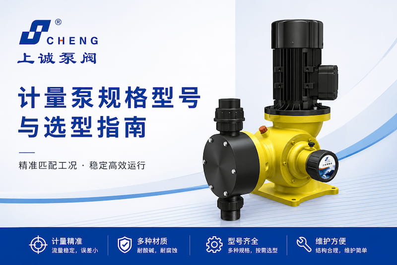 计量泵规格型号有哪些？不同结构计量泵的选型方法解析｜上海上诚泵阀