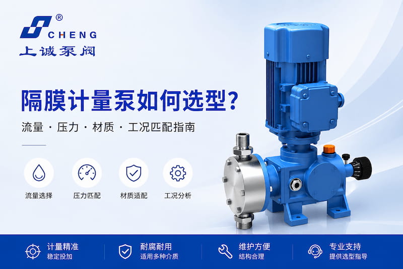 隔膜计量泵如何选型？不同工况下的流量、压力与材质匹配指南｜上海上诚泵阀