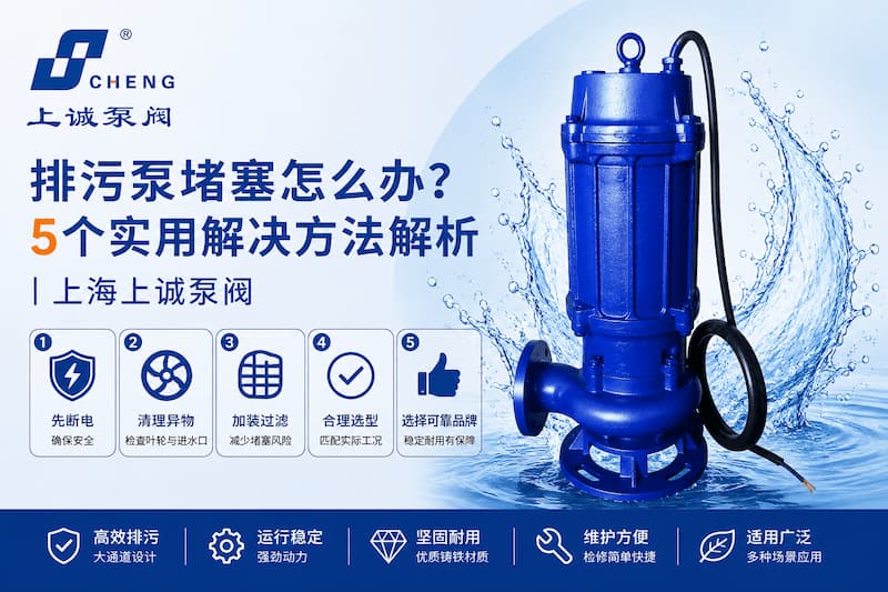 排污泵堵塞怎么办？5个实用解决方法解析｜上海上诚泵阀