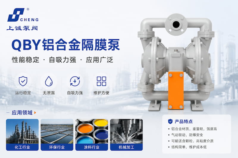 QBY铝合金隔膜泵特点及应用场景解析｜选型指南
