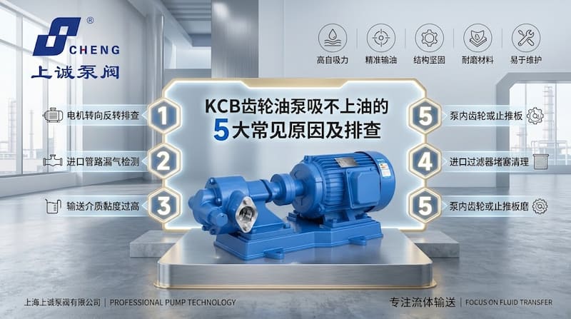 KCB齿轮油泵吸不上油？这 5 个常见原因与排查步骤请收好