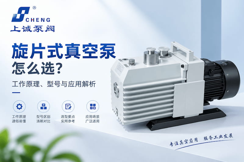 旋片式真空泵怎么选？工作原理、型号与应用解析 | 上海上诚泵阀
